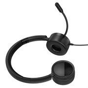 NEW BEE H360 Telephone Headset On Ear 3.5mm / USB Wired Noise Cancelling Microphone with Mic for Computer PC Laptop Stereo