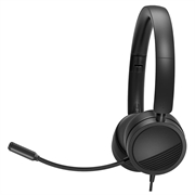 NEW BEE H360 Telephone Headset On Ear 3.5mm / USB Wired Noise Cancelling Microphone with Mic for Computer PC Laptop Stereo