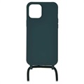 Necklace Series iPhone 12/12 Pro TPU Case - Dark Green