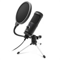 Niceboy Voice Condenser Microphone with Stand and Pop Filter