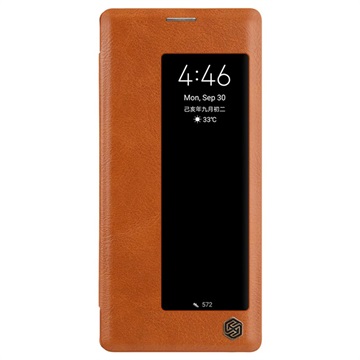 Nillkin Qin Smart View Huawei Mate 30 Pro Flip Case - Brown