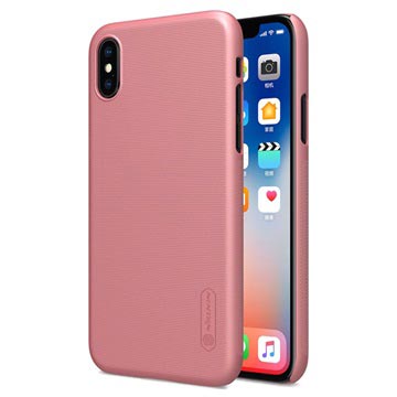iPhone X / XS Nillkin Super Frosted Shield Case - Rose Gold