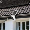 No-Drill Gutter Mount Bracket for Security Camera and Solar Panel - White