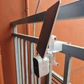 No-Drill Gutter Mount Bracket for Security Camera and Solar Panel - White