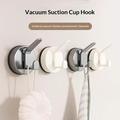 No-Drill Vacuum Suction Cup Wall Hook for Bathroom & Kitchen - Tarnish Grey