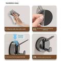 No-Drill Vacuum Suction Cup Wall Hook for Bathroom & Kitchen - Tarnish Grey