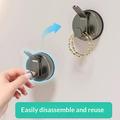 No-Drill Vacuum Suction Cup Wall Hook for Bathroom & Kitchen - Tarnish Grey