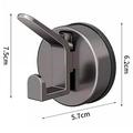 No-Drill Vacuum Suction Cup Wall Hook for Bathroom & Kitchen - Tarnish Grey