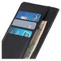 Nokia C2 2nd Edition Wallet Case with Magnetic Closure - Black