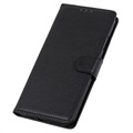 Nokia C21 Plus Wallet Case with Magnetic Closure - Black