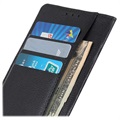 Nokia C21 Plus Wallet Case with Magnetic Closure - Black