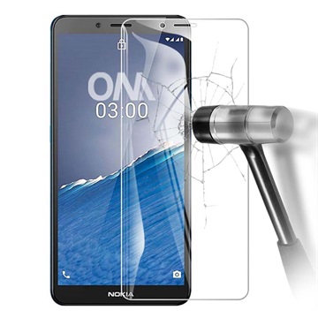 Nokia C3 Tempered Glass Screen Protector - 9H, 0.33mm - Clear