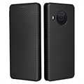 Nokia X10/X20 Flip Case - Carbon Fiber - Black