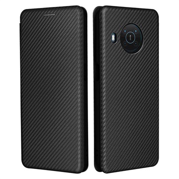 Nokia X10/X20 Flip Case - Carbon Fiber - Black