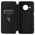 Nokia X10/X20 Flip Case - Carbon Fiber - Black