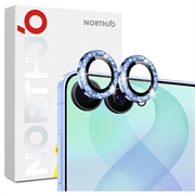 Samsung Galaxy Z Flip8 Northjo Glitter Camera Lens Protector - Blue