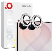 Samsung Galaxy Z Flip8 Northjo Glitter Camera Lens Protector - Silver