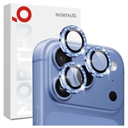iPhone 18 Pro/18 Pro Max Northjo Glitter Camera Lens Protector - Blue