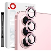 Samsung Galaxy S26+ Northjo Rhinestone Camera Lens Protector Set - Pink