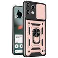 Nothing Phone (3a) Lite Rotary Ring Hybrid Case with Camera Shield - Rose Gold