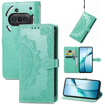 Nothing Phone (3a) Mandala Series Wallet Case - Green