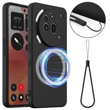 Nothing Phone (3a) Pro Liquid Silicone Case - MagSafe Compatible - Black