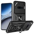 Nothing Phone (3a) Rotary Ring Hybrid Case with Camera Shield - Black