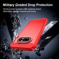 Nothing Phone (4a) Brushed TPU Case - Carbon Fiber - Red