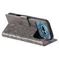 Nothing Phone (4a) Mandala Wallet Case with Wrist Strap - Grey