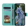 Nothing Phone (4a) Mandala Wallet Case with Wrist Strap - Mint Green