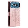Nothing Phone (4a) Mandala Wallet Case with Wrist Strap - Pink