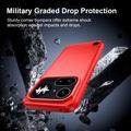 Nothing Phone (4a) Pro Brushed TPU Case - Carbon Fiber - Red