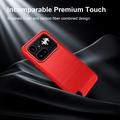 Nothing Phone (4a) Pro Brushed TPU Case - Carbon Fiber - Red