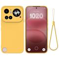 Nothing Phone (4a) Pro Liquid Silicone Case with Hand Strap - Yellow