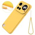 Nothing Phone (4a) Pro Liquid Silicone Case with Hand Strap - Yellow