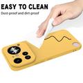 Nothing Phone (4a) Pro Liquid Silicone Case with Hand Strap - Yellow
