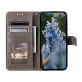 Nothing Phone (4a) Pro Mandala Wallet Case with Wrist Strap - Grey