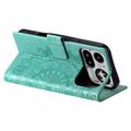 Nothing Phone (4a) Pro Mandala Wallet Case with Wrist Strap - Mint Green