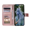 Nothing Phone (4a) Pro Mandala Wallet Case with Wrist Strap - Pink