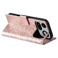 Nothing Phone (4a) Pro Mandala Wallet Case with Wrist Strap - Pink