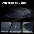 Nothing Phone (4b) Brushed TPU Case - Carbon Fiber - Blue