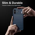 Nothing Phone (4b) Brushed TPU Case - Carbon Fiber - Blue
