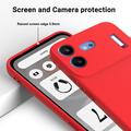 Nothing Phone (4b) Liquid Silicone Case with Hand Strap - Red