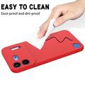 Nothing Phone (4b) Liquid Silicone Case with Hand Strap - Red