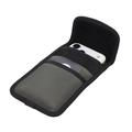 Nylon Waist Bag with Card Holder and Carabiner 6.7-7.0" - Green