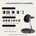 OJD-139 25W Qi2.2 3-in-1 Magnetic Wireless Charging Stand with TEC Cooling - Space Grey