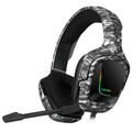 ONIKUMA K20 Camouflage Gaming Headset PS4 Headphones with Microphone/Led Light - Dark Grey