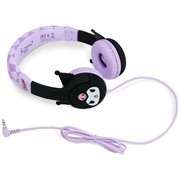 OTL Technologies Kuromi Kids Wired Headphones - 85dB Volume-Limited - Black / Purple