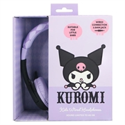 OTL Technologies Kuromi Kids Wired Headphones - 85dB Volume-Limited - Black / Purple