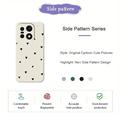 OnePlus 15 Heart Pattern Slim TPU Case - White / Black